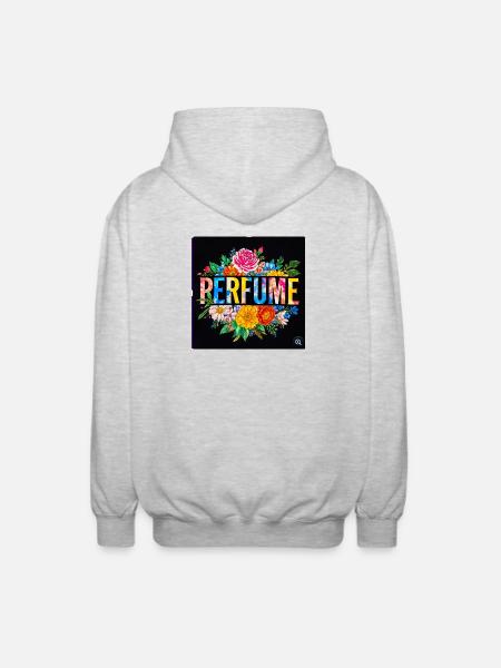 Perfume Floral Splendor Letterprint - Unisex Hooded Jacket - light heather grey