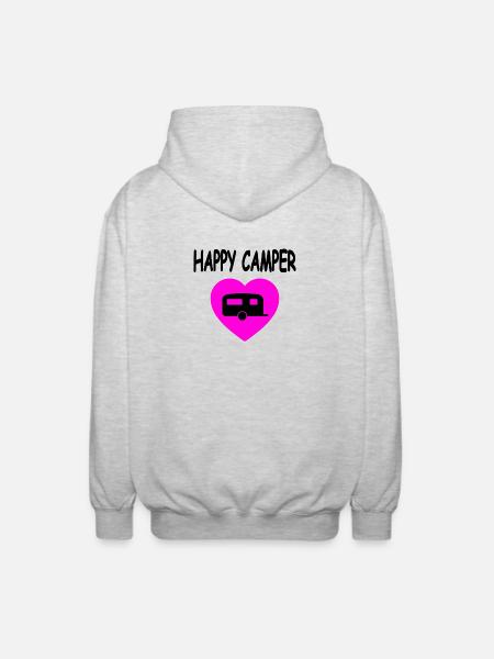 Camper - Unisex Kapuzenjacke - Hellgrau meliert