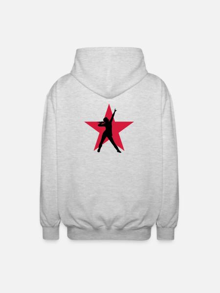 Singer / Sänger / Chanter - Unisex Hooded Jacket - light heather grey