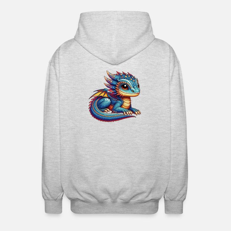 Dragon - Unisex Hooded Jacket - light heather grey