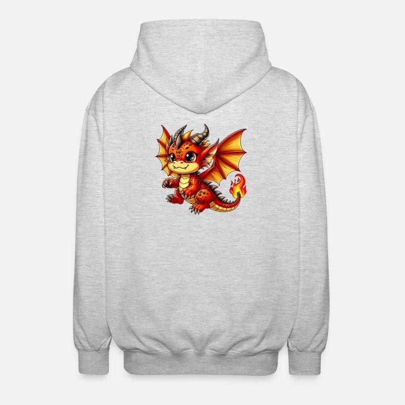 Dragon - Veste à capuche unisexe - gris clair chiné