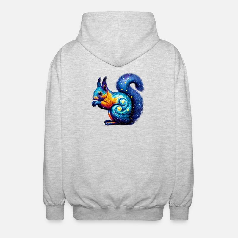 Squirrel - Unisex Hooded Jacket - light heather grey
