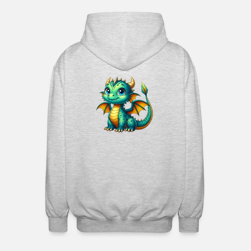 Dragon - Veste à capuche unisexe - gris clair chiné