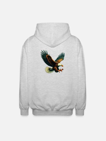Aigle - Veste à capuche unisexe - gris clair chiné