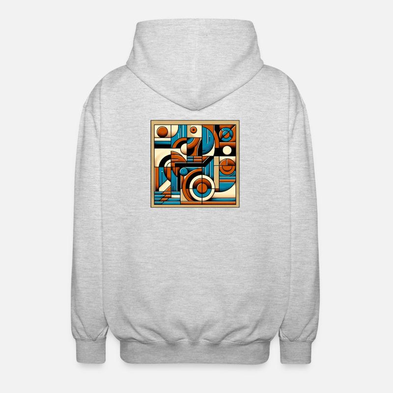 Retro kuvio - Unisex-hupparitakki - meleerattu vaaleanharmaa
