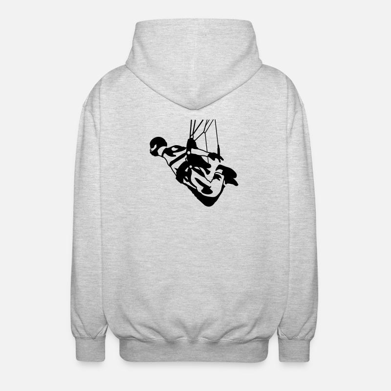 Swooping - Unisex Hooded Jacket - light heather grey