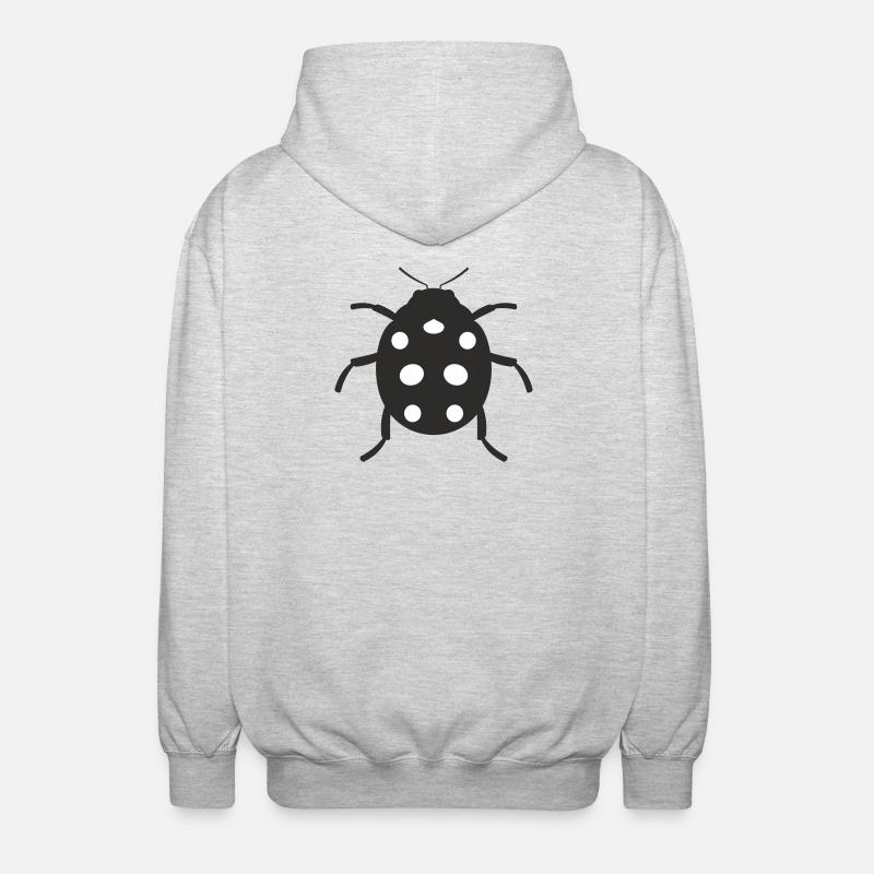 Conception de coccinelle - Veste à capuche unisexe - gris clair chiné