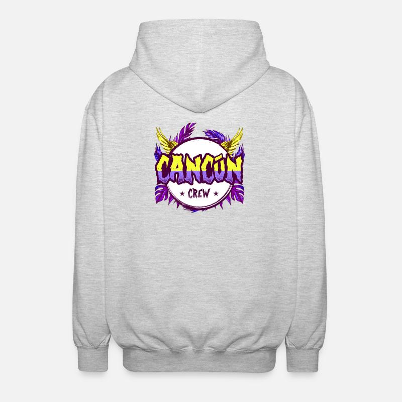 Cancun Crew Bunt - Unisex Kapuzenjacke - Hellgrau meliert