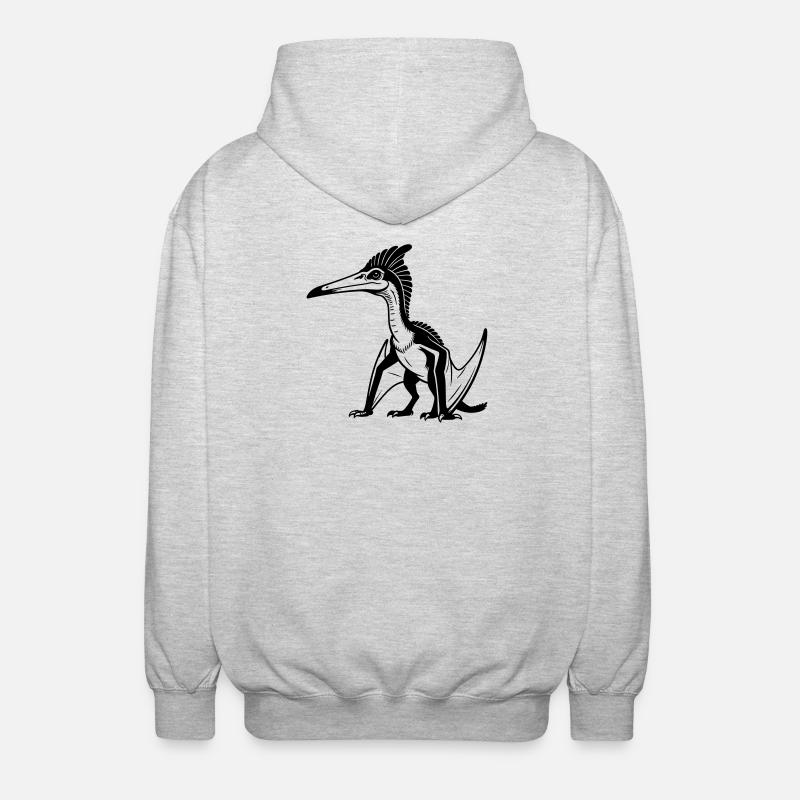Quetzalcoatlus - Veste à capuche unisexe - gris clair chiné