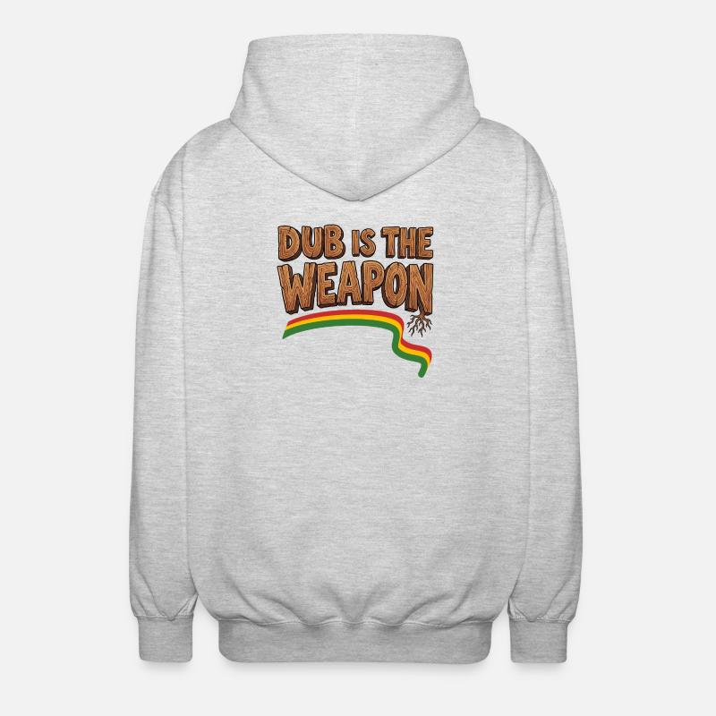 Dub Reggae Weapon - Veste à capuche unisexe - gris clair chiné