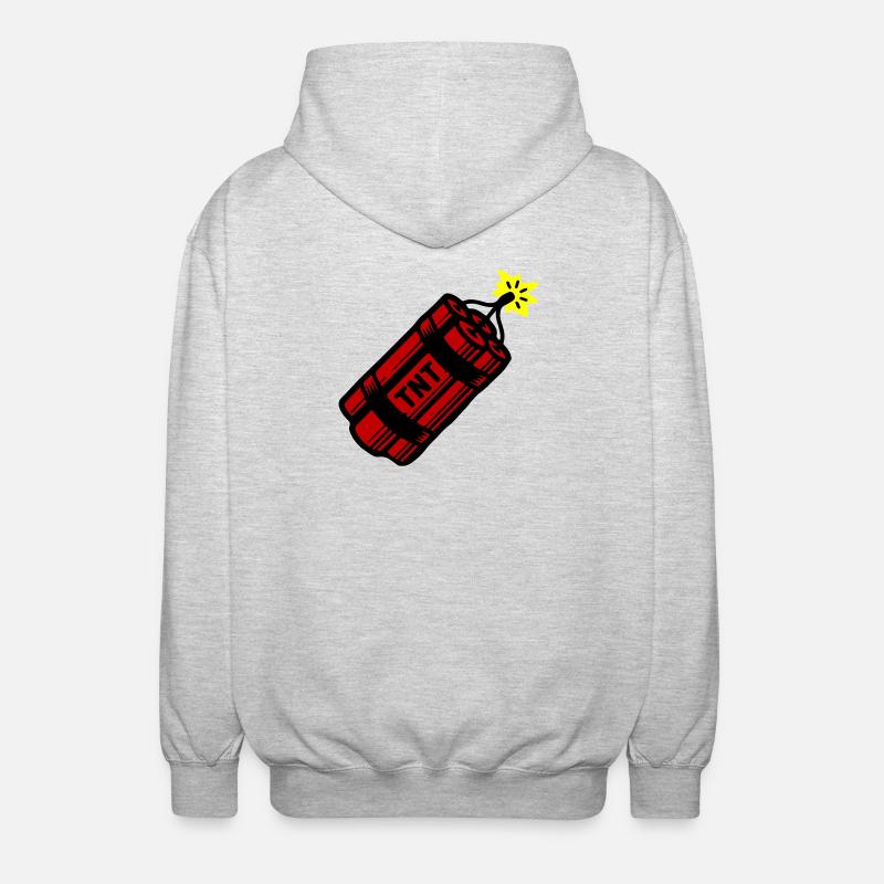 Dynamite Tnt - Unisex Hooded Jacket - light heather grey