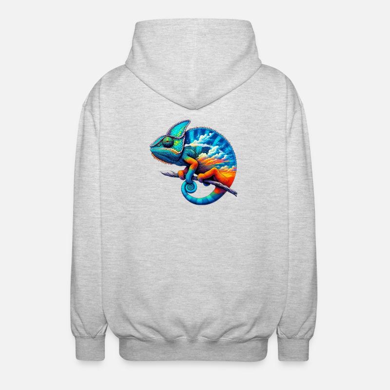 Caméléon - Veste à capuche unisexe - gris clair chiné