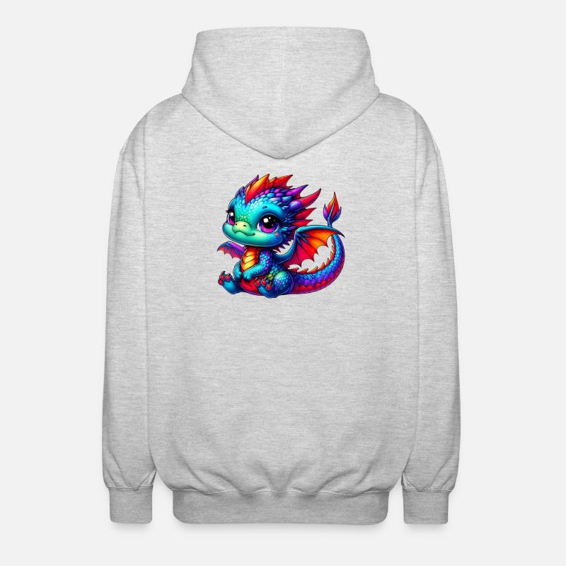 Dragon - Veste à capuche unisexe - gris clair chiné