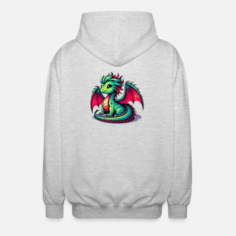Dragon - Veste à capuche unisexe - gris clair chiné