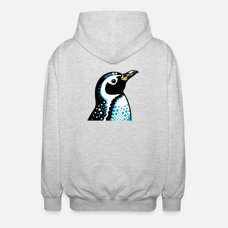 Pinguin - Unisex Kapuzenjacke - Hellgrau meliert