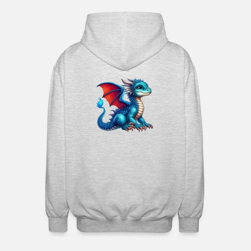 Dragon - Veste à capuche unisexe - gris clair chiné