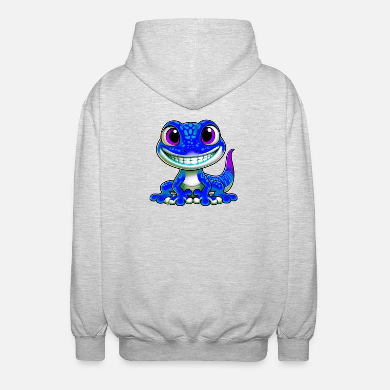 Gecko - Veste à capuche unisexe - gris clair chiné