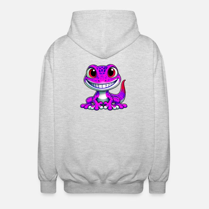 Gecko - Veste à capuche unisexe - gris clair chiné