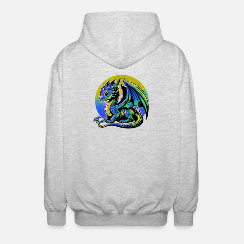 Dragon - Veste à capuche unisexe - gris clair chiné