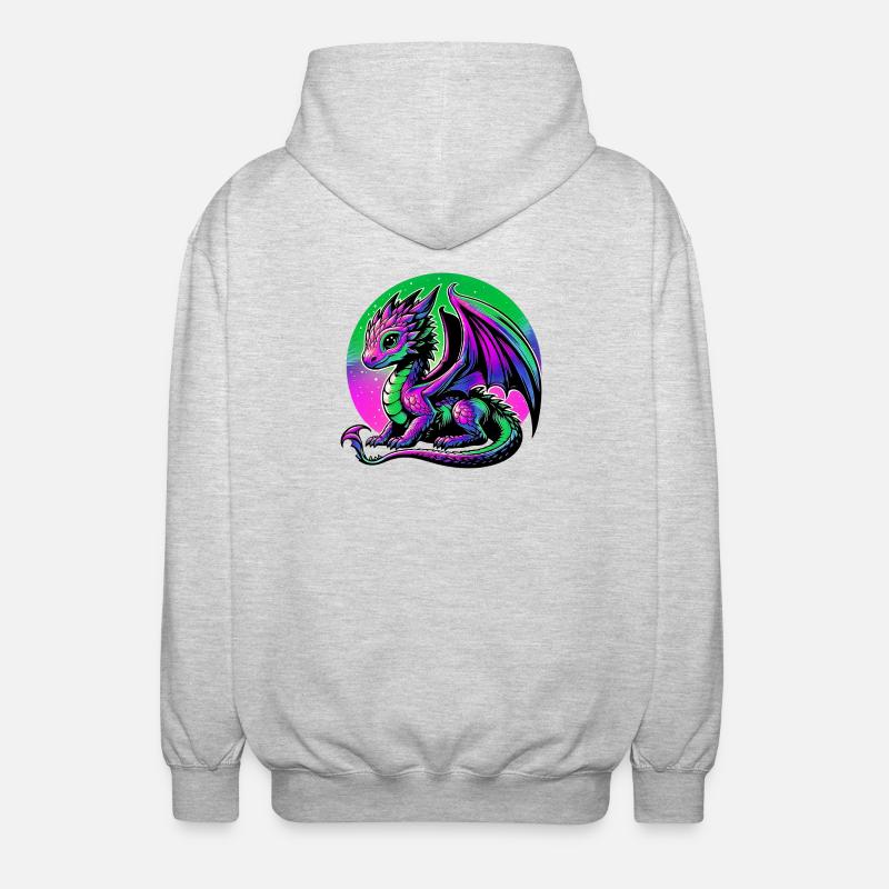 Dragon - Veste à capuche unisexe - gris clair chiné