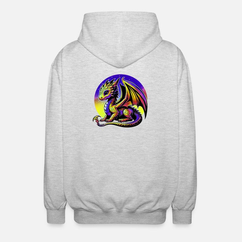 Dragon - Veste à capuche unisexe - gris clair chiné
