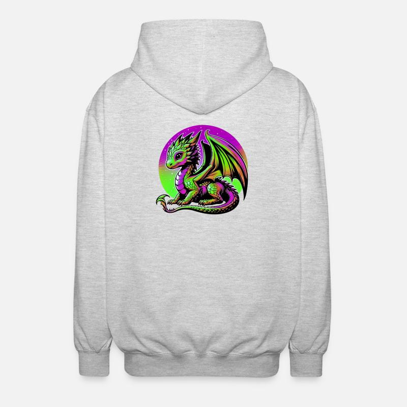 Dragon - Veste à capuche unisexe - gris clair chiné