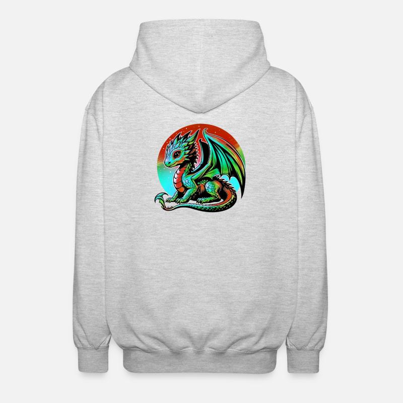 Dragon - Veste à capuche unisexe - gris clair chiné