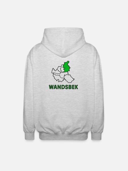 Wandsbek, a district of Hamburg - Unisex Hooded Jacket - light heather grey