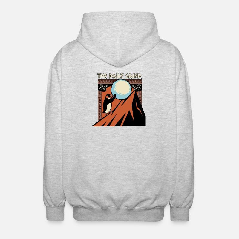 La routine quotidienne - Veste à capuche unisexe - gris clair chiné
