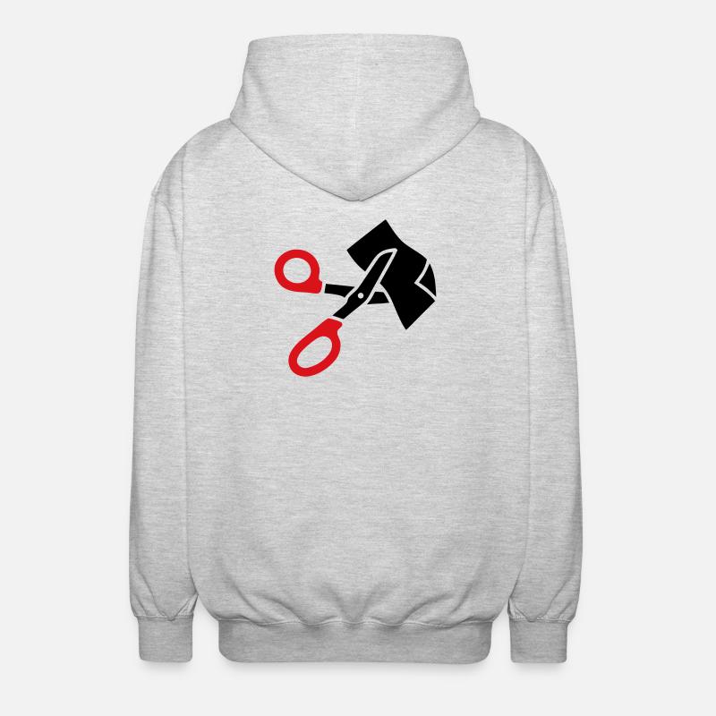 Clothing Scissors Rescue Scissors - Unisex Hooded Jacket - light heather grey