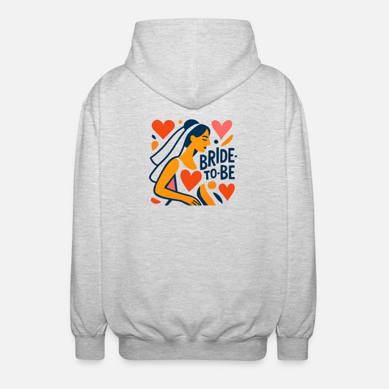 Future mariée - Veste à capuche unisexe - gris clair chiné