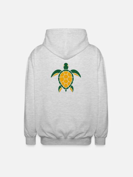 Turtle Summer - Unisex Hooded Jacket - light heather grey