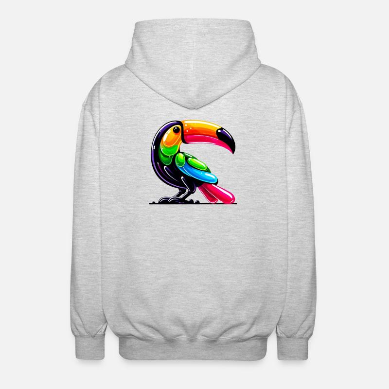 Toucan - Veste à capuche unisexe - gris clair chiné