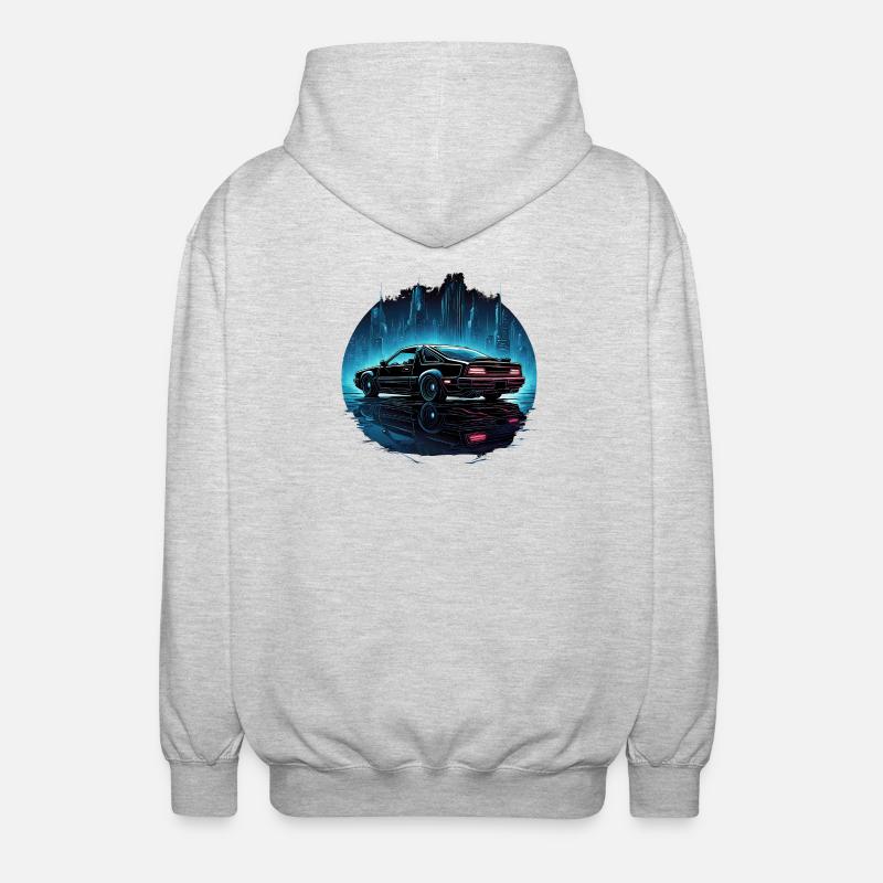 Bausatz Auto - Unisex Kapuzenjacke - Hellgrau meliert
