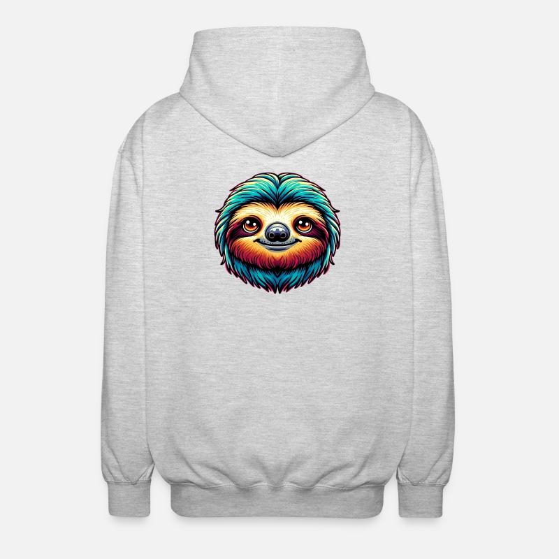 Sloth - Unisex Hooded Jacket - light heather grey