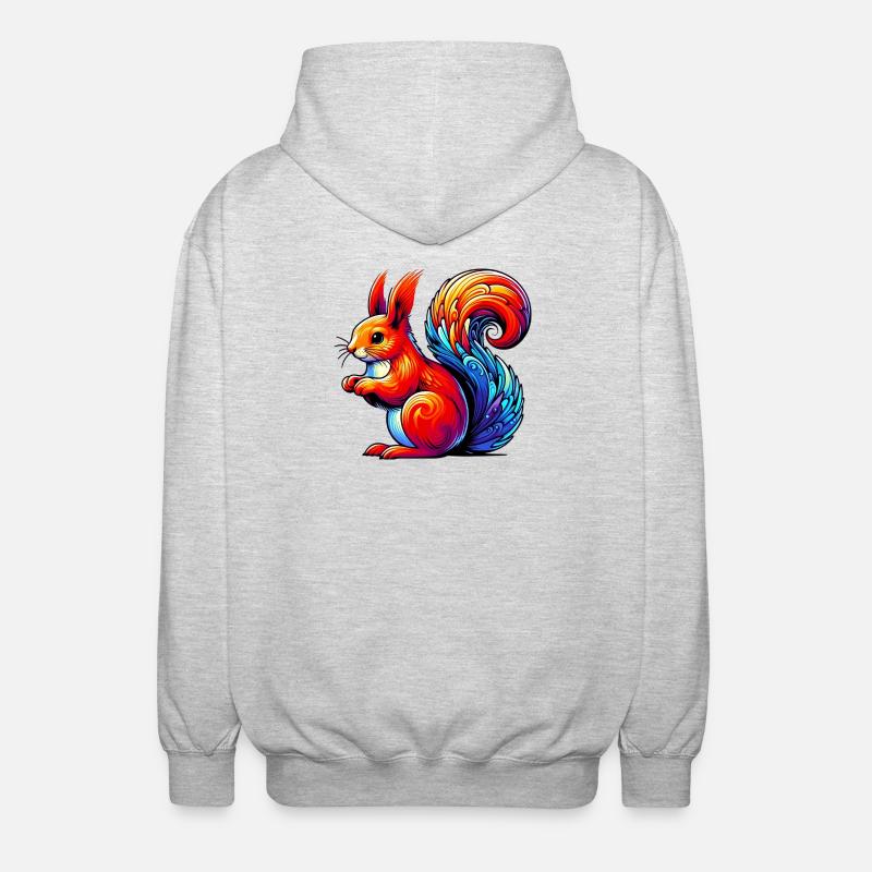 Squirrel - Unisex Hooded Jacket - light heather grey