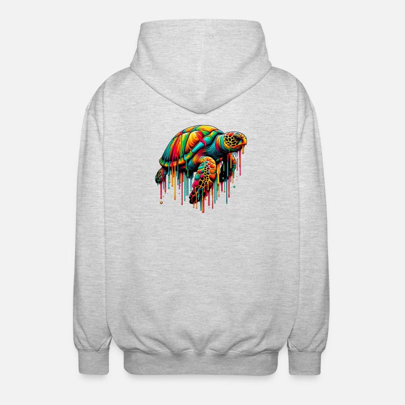 Turtle - Unisex Hooded Jacket - light heather grey