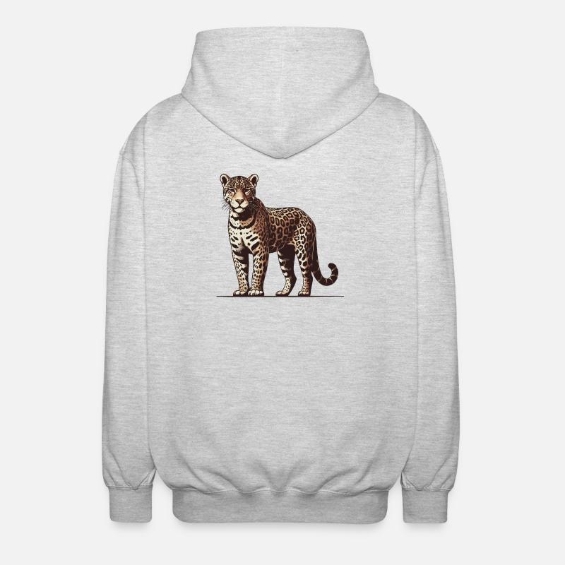 Jaguar - Veste à capuche unisexe - gris clair chiné