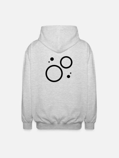gravity - Unisex Hooded Jacket - light heather grey
