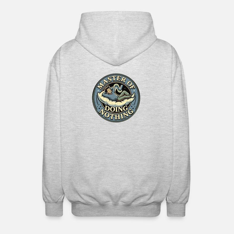 Master Of Doing Nothing - Unisex Hooded Jacket - light heather grey