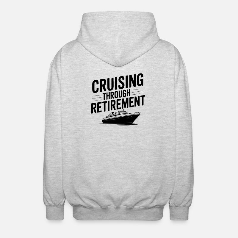Croisière jusqu’à la retraite - Veste à capuche unisexe - gris clair chiné