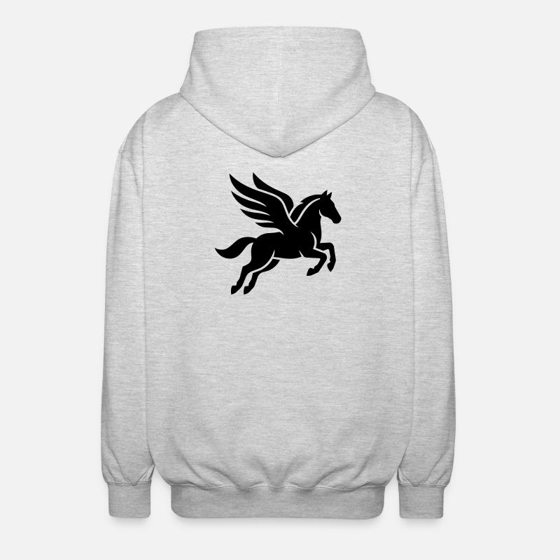 Pegasus - Unisex Kapuzenjacke - Hellgrau meliert