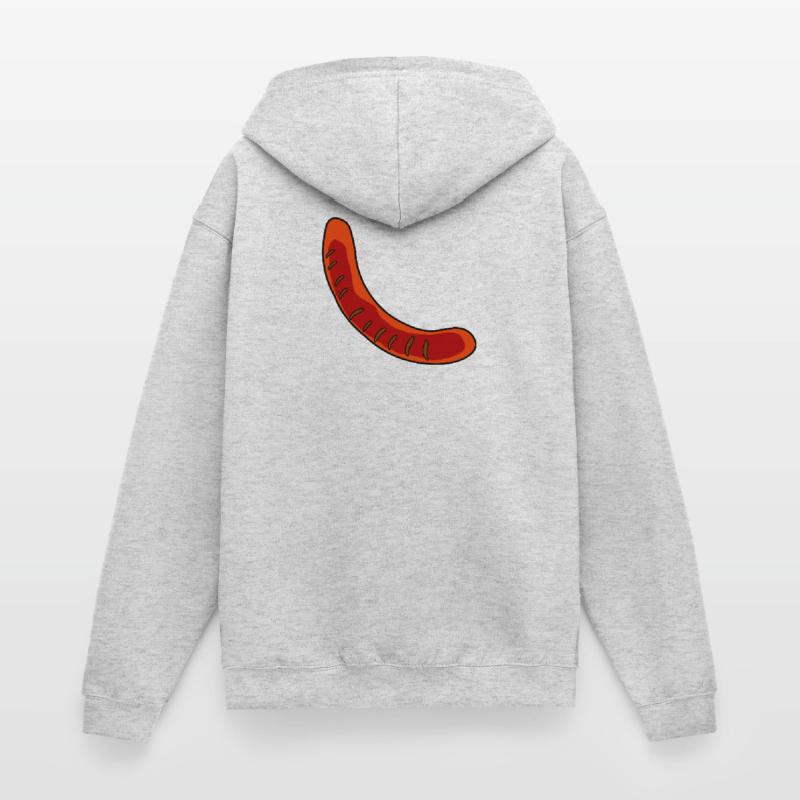 Wurst oder Bratwurst Unisex Kapuzenjacke
