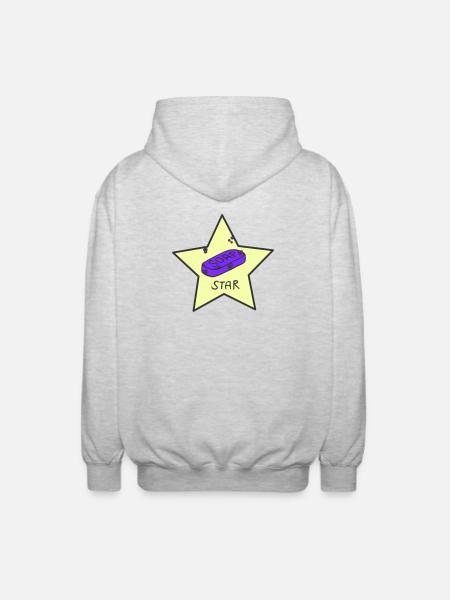 Soapstar - Unisex Hooded Jacket - light heather grey