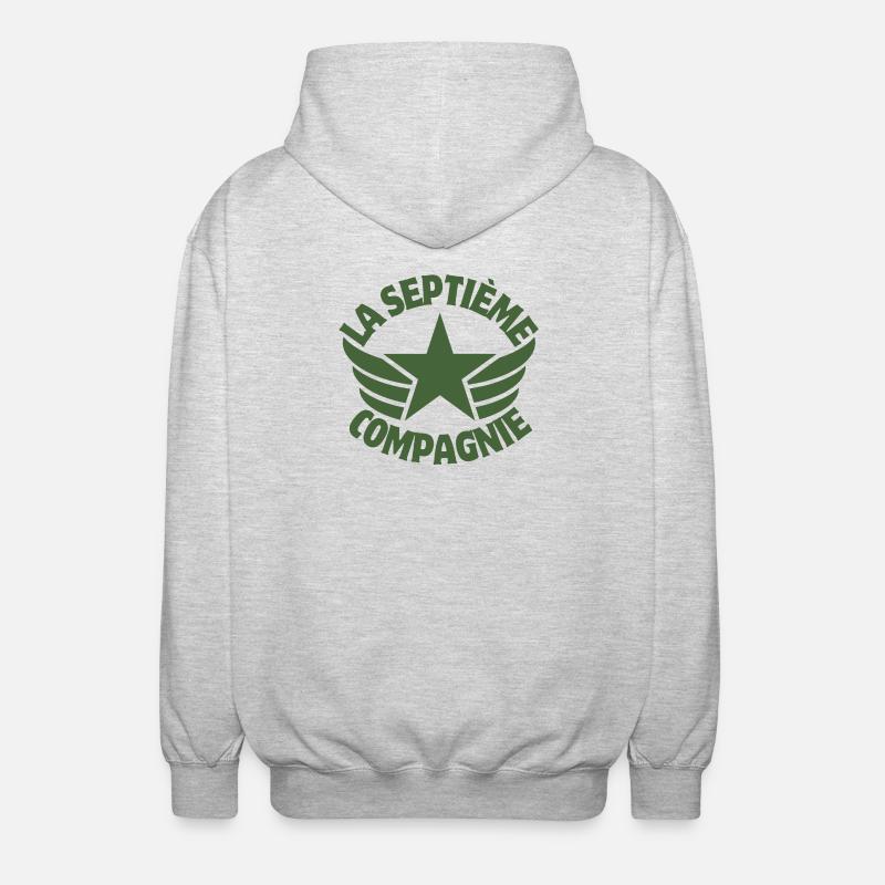 7. Kompanie, 7. Kompanie, Chaudard - Unisex Kapuzenjacke - Hellgrau meliert