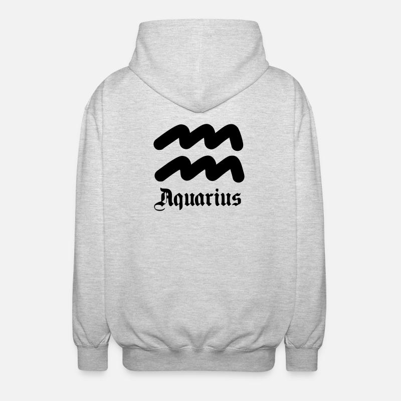 Wassermann Wassermann - Unisex Kapuzenjacke - Hellgrau meliert