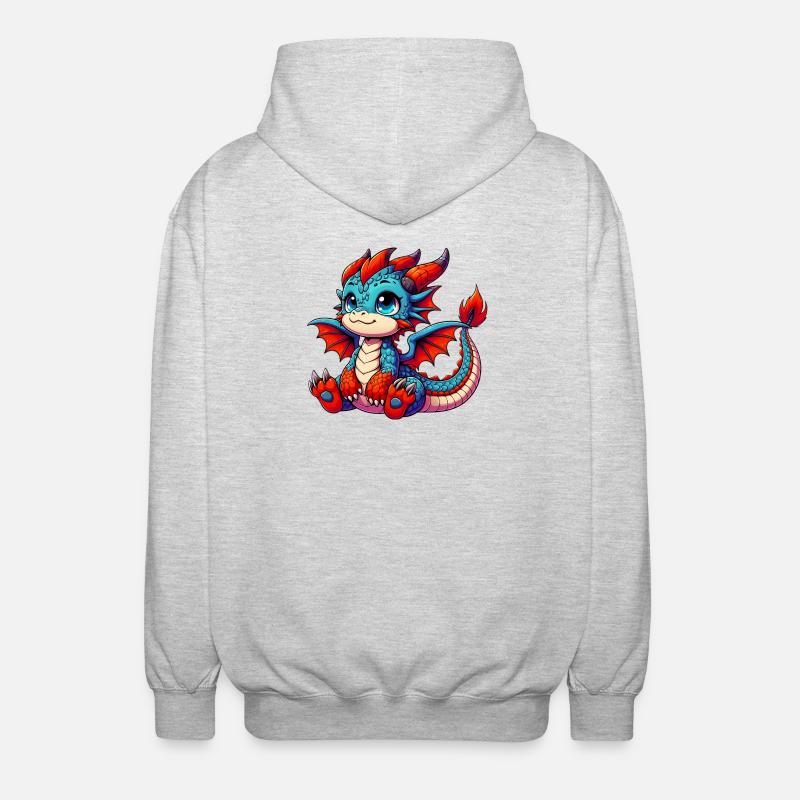 Dragon - Unisex Hooded Jacket - light heather grey