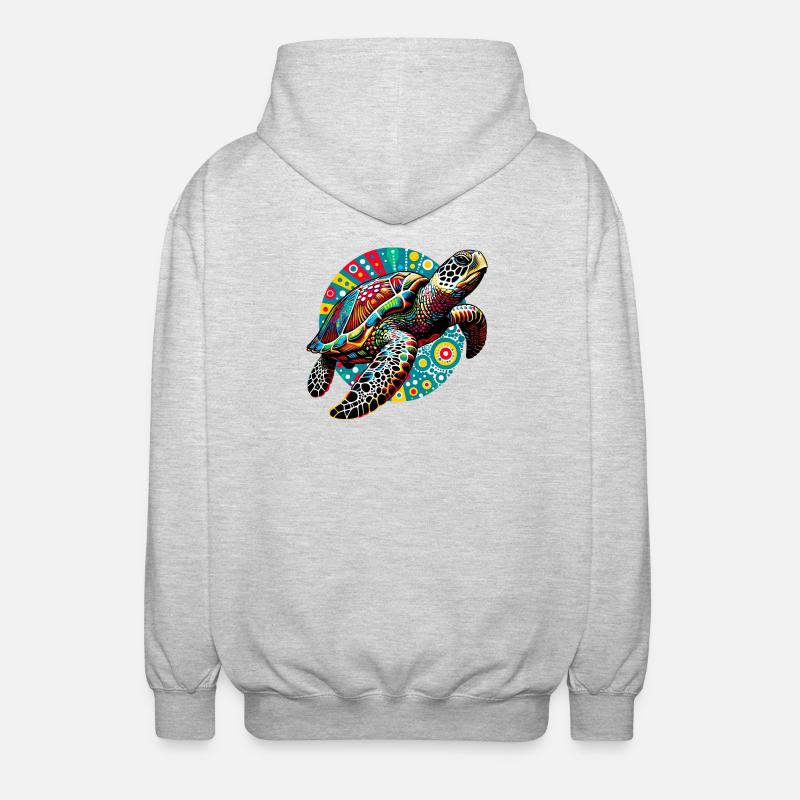 Turtle - Unisex Hooded Jacket - light heather grey