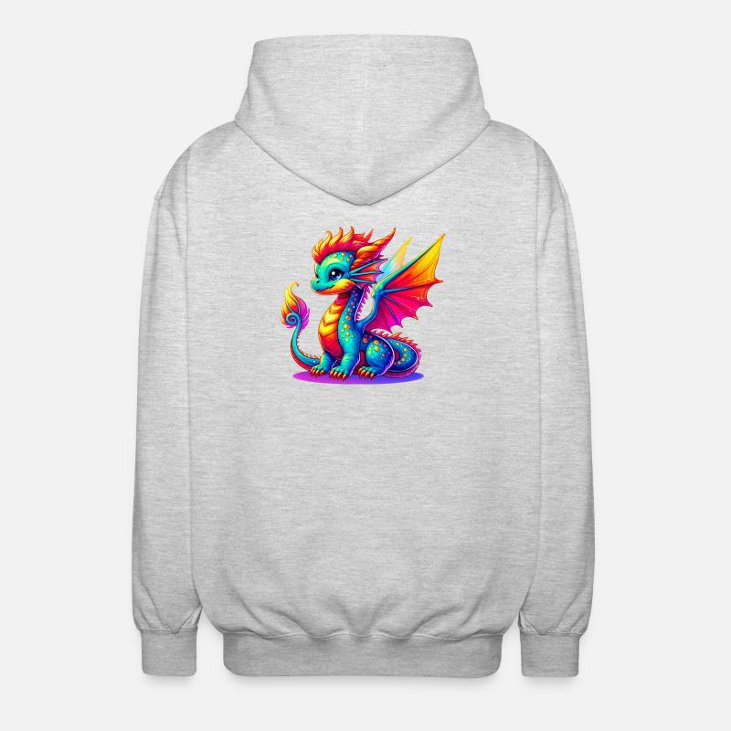 Dragon - Veste à capuche unisexe - gris clair chiné