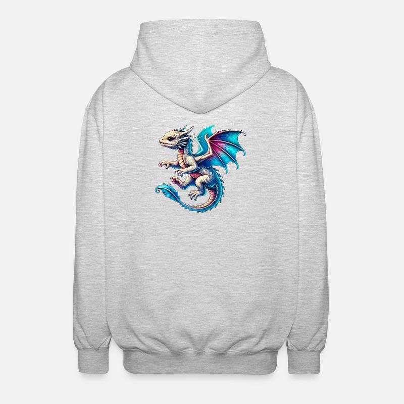 Dragon - Veste à capuche unisexe - gris clair chiné